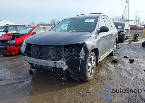 2013 Nissan Pathfinder Platinum from USA, damaged, VIN 5N1AR2MM9DC667698
